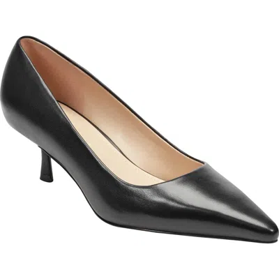 Marc Fisher Ltd Calynna Pointed Toe Kitten Heel Pump In Black