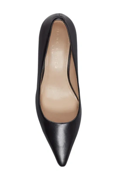 Marc Fisher Ltd Calynna Pointed Toe Kitten Heel Pump In Black