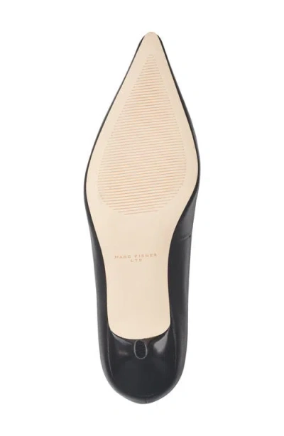 Marc Fisher Ltd Calynna Pointed Toe Kitten Heel Pump In Black