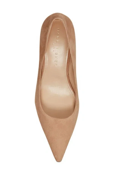 Marc Fisher Ltd Calynna Pointed Toe Kitten Heel Pump In Neutral