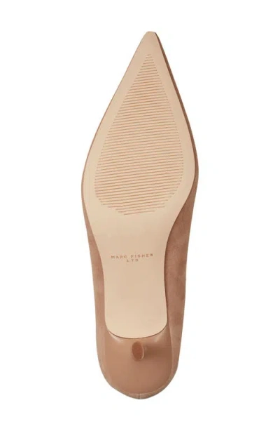 Marc Fisher Ltd Calynna Pointed Toe Kitten Heel Pump In Neutral