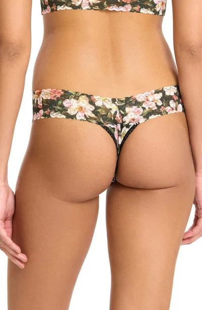 Hanky Panky Print Original Rise Thong In Black