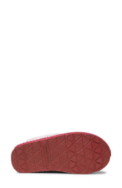 Minnetonka Cerise Faux Fur Slipper In Multi