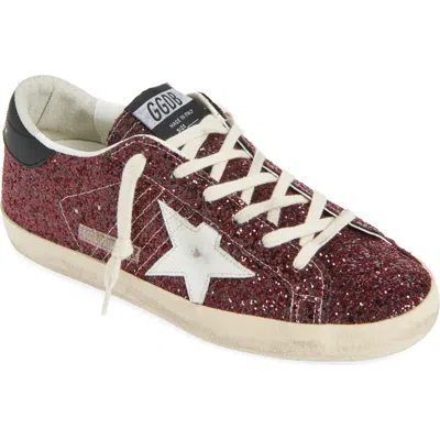 Golden Goose Super Star Glitter Leather Low-top Sneakers In Multi