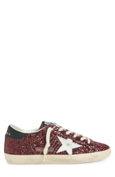 Golden Goose Super Star Glitter Leather Low-top Sneakers In Multi