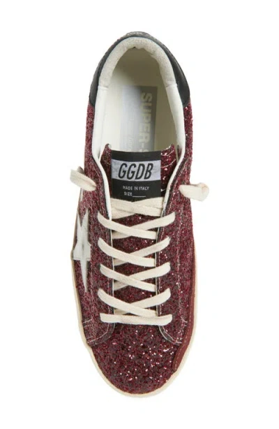 Golden Goose Super Star Glitter Leather Low-top Sneakers In Multi