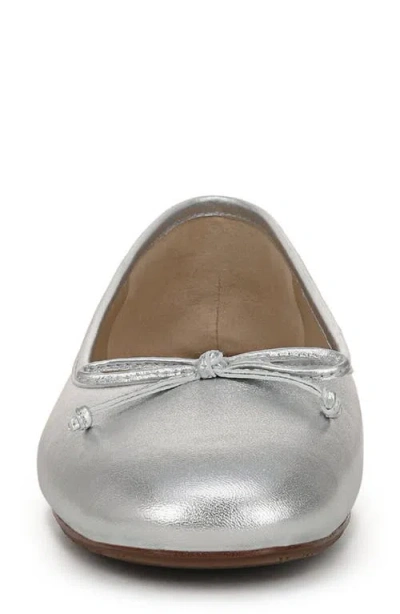 Sam Edelman Flora Ballet Flat In Silver