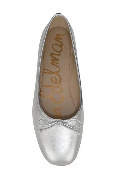 Sam Edelman Flora Ballet Flat In Silver