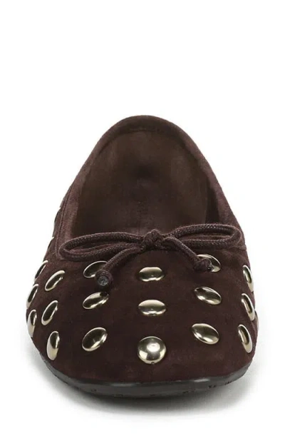 Sam Edelman Alie Studded Ballet Flats In Brown