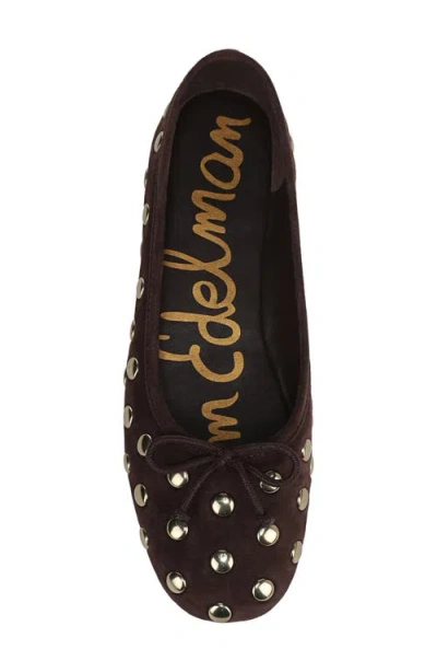 Sam Edelman Alie Studded Ballet Flats In Brown