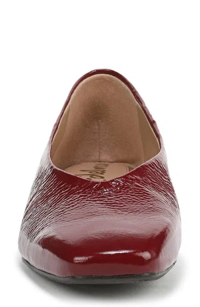 Sam Edelman Kasey Square-toe Ballet Flats In Burgundy