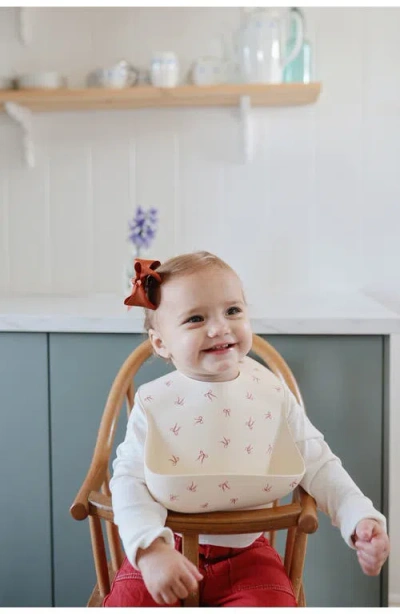 Mushie Silicone Bib In Neutral