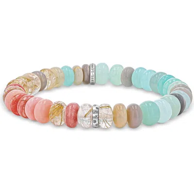 Sheryl Lowe Multi Color Light Opal Bead Bracelet In Multi