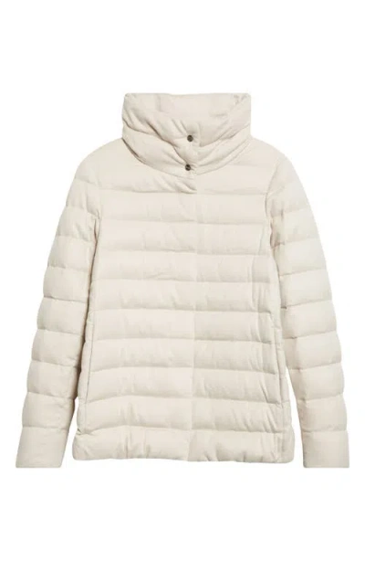Herno Resort Silk & Cashmere Water Repellent Down Jacket In Neutral