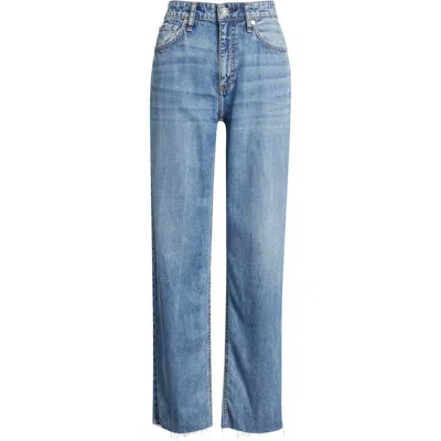 Rag & Bone Featherweight Baggy Dre Low-rise Boyfriend Jeans In Blue