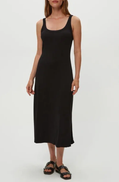 Michael Stars Sofia Square Neck Dress In Black