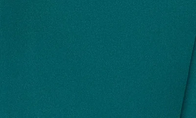 Xscape Evenings Ruffle Strapless Scuba Crepe Gown In Green