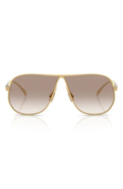 Miu Miu Mu A56s Metal Aviator Sunglasses In Gold