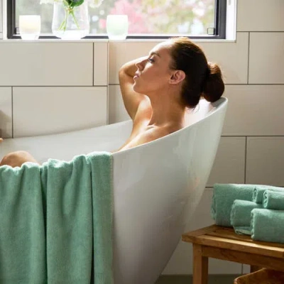 Bedvoyage Viscose Odor & Mildew Resistant Spa Towel Collection, 6pc Set In Green