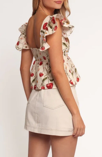 Petal And Pup Petal & Pup Lyric Ruffle Cotton Babydoll Top In White