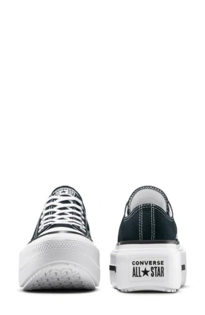 Converse Gender Inclusive Chuck Taylor All Star Lift Double Stack Low Top Platform Sneaker In Black