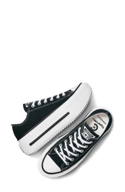 Converse Gender Inclusive Chuck Taylor All Star Lift Double Stack Low Top Platform Sneaker In Black