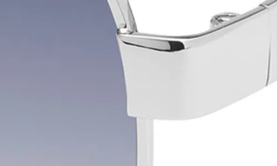 Kurt Geiger London 57mm Gradient Navigator Sunglasses In Metallic