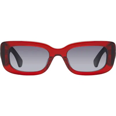 Kurt Geiger London 52mm Rectangular Sunglasses In Red