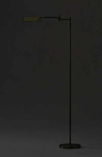 Brightech Leaf Brass Led Floor Lamp In Gold