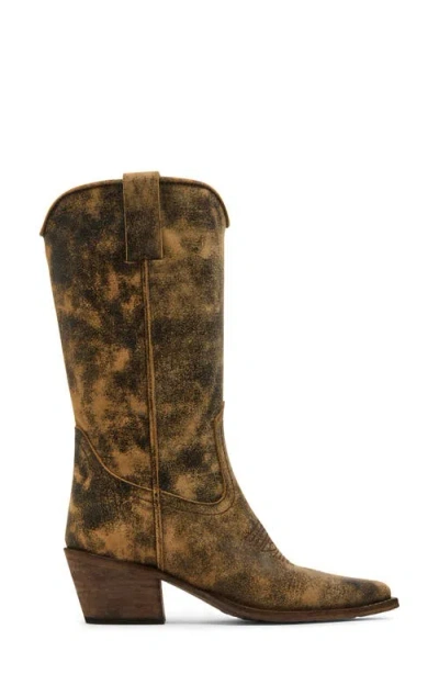 Steve Madden Albany Western Boot In Brown