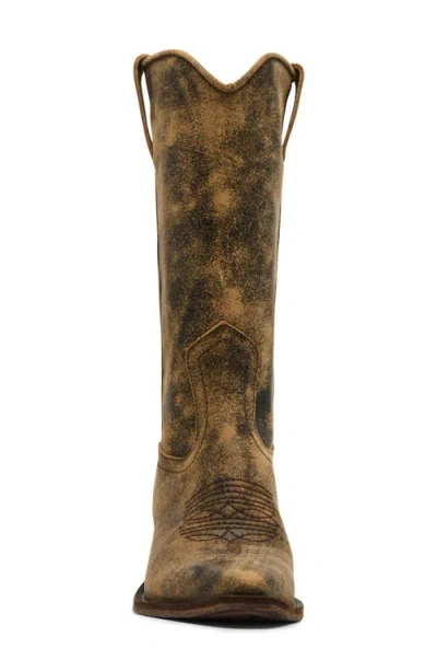 Steve Madden Albany Western Boot In Brown