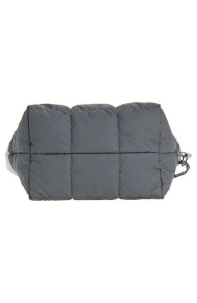 Veecollective Porter Colorbock Recycled Nylon Clutch In Silver