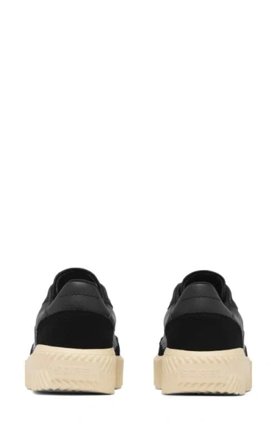 Sorel Ona Ave T-toe Platform Sneaker In Black