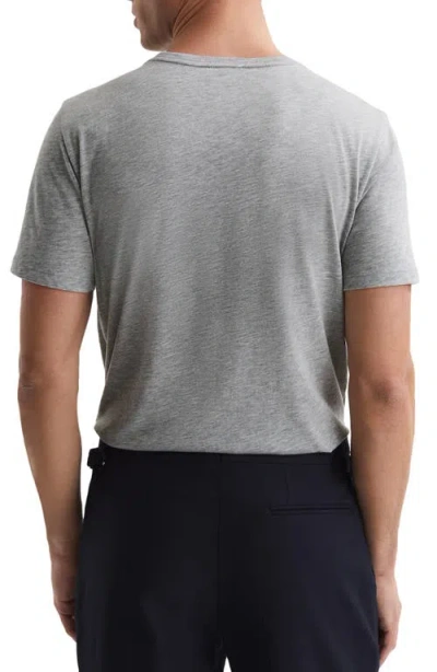 Reiss T-shirt Mit Rundhalsausschnitt In Gray