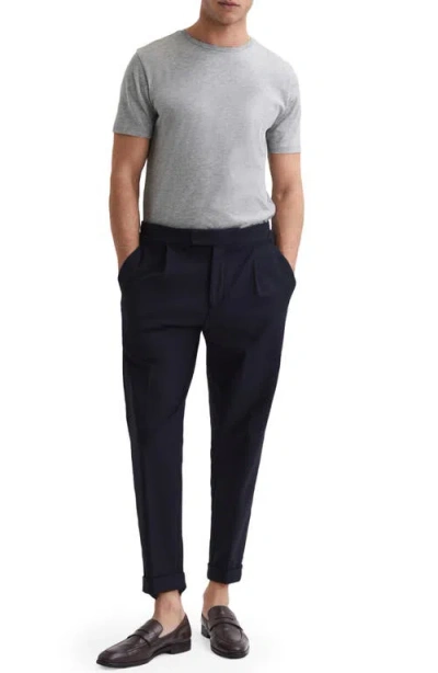 Reiss T-shirt Mit Rundhalsausschnitt In Gray