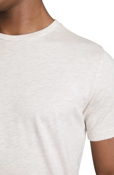 Reiss Bless Slim Fit Marled Crewneck Tee In White