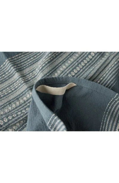 Coyuchi Oak 2-pack Organic Cotton Hand Towels In Blue