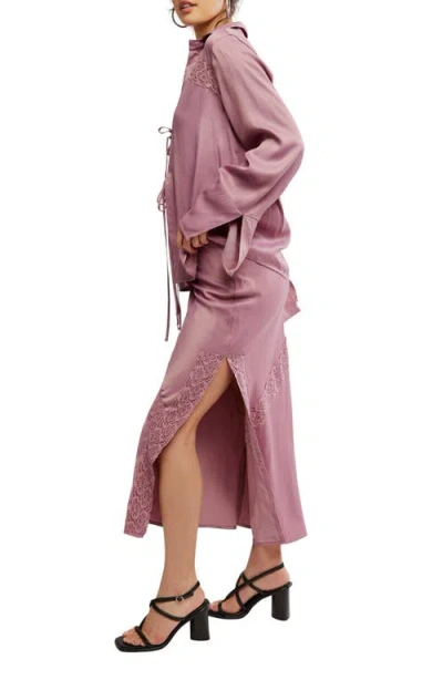 Free People Lucia Tie Top & Maxi Skirt Set In Pink