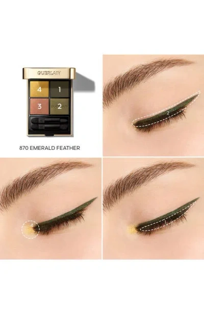 Guerlain Limited Edition Ombres G Quad Eyeshadow Palette In Green