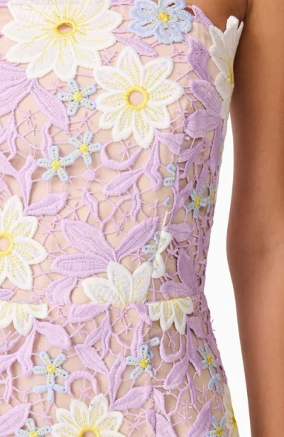 Elliatt Sigrid Strapless Minidress In Purple