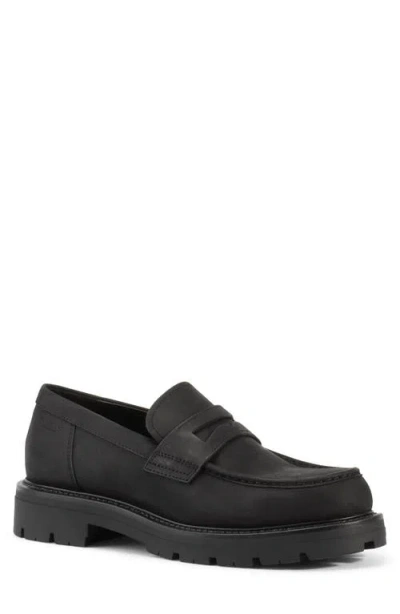 Vagabond Shoemakers Cameron Lugged Penny Loafer In Black