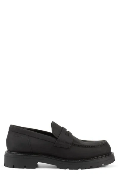Vagabond Shoemakers Cameron Lugged Penny Loafer In Black