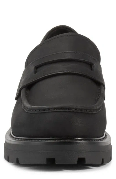 Vagabond Shoemakers Cameron Lugged Penny Loafer In Black