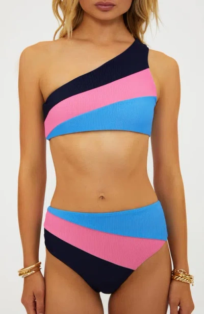 Beach Riot Evie Bikini Bottom In Paradise Harbor Colorblock In Multi