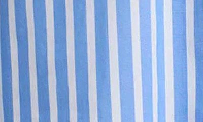 Foxcroft Bella Stripe Popover Top In Blue