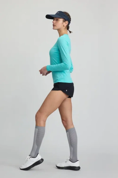 Cozy Zero 100% Merino Lightweight Soft L/s Crew In Blue