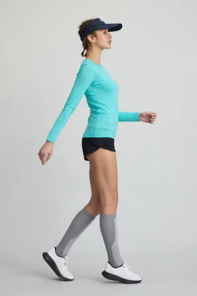 Cozy Zero 100% Merino Lightweight Soft L/s Crew In Blue