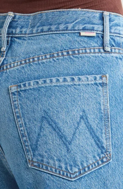 Mother The Lemon Twist Sneak Jeans In Rolling In Dough In Blue