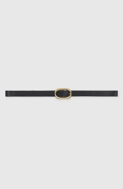 Anine Bing Small Signature Link Belt In Black In Black