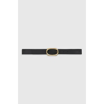 Anine Bing Small Signature Link Belt In Black In Black